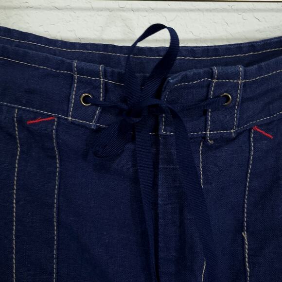 Rampage Skirt Womens Medium Navy Blue Linen Pockets Casual Preppy Sporty… - Picture 6 of 12